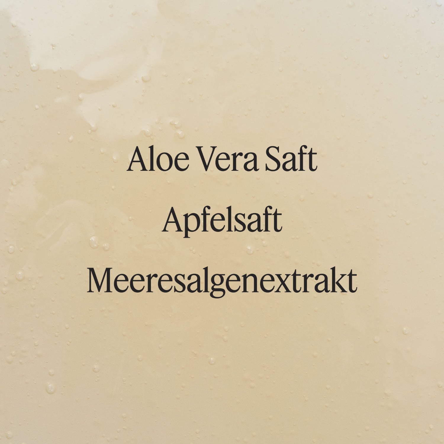Santaverde Cleansing Gel – Naturkosmetik-Texturbild des Aloe Vera Reinigungsgels, klare Gel-Konsistenz mit Hauptwirkstoffen