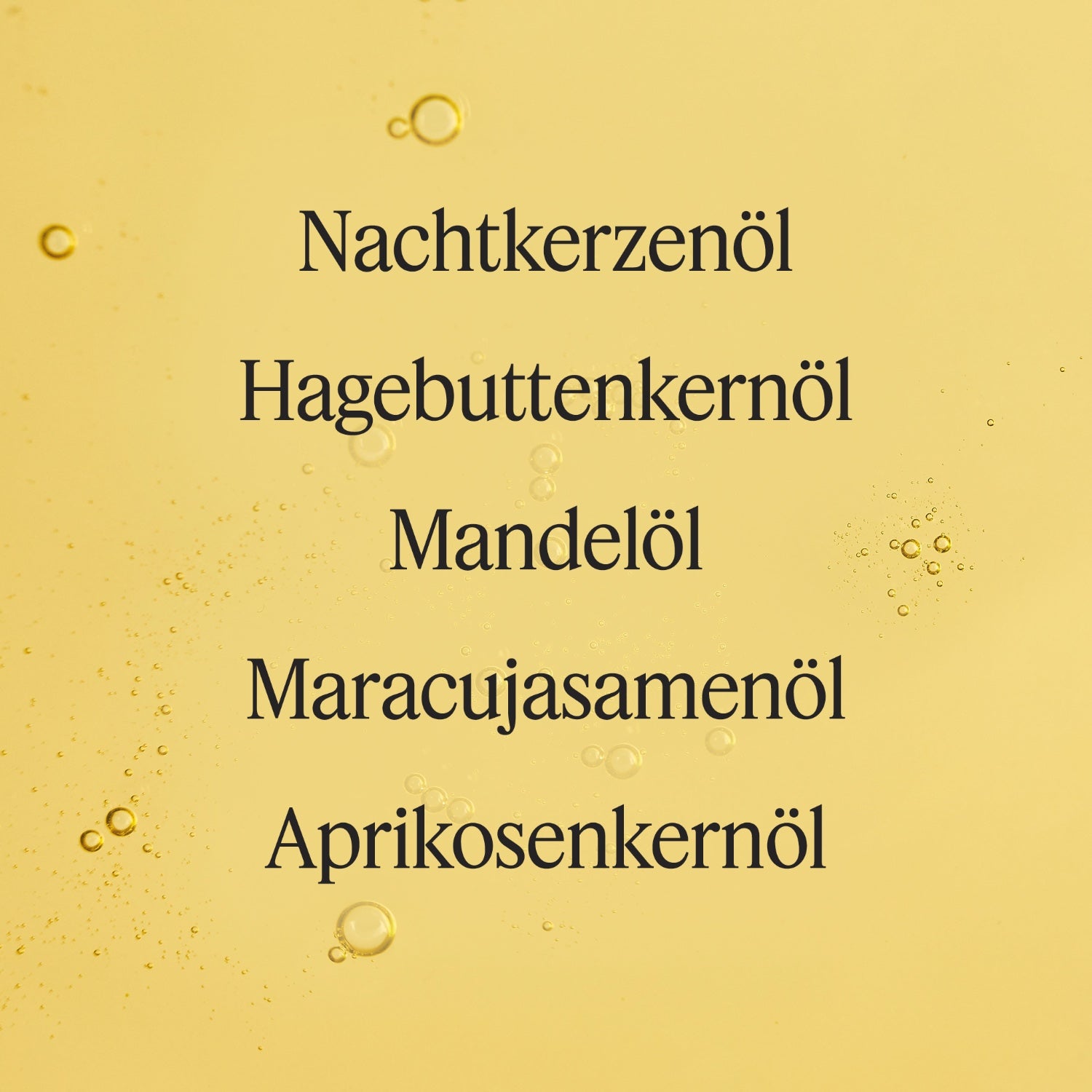 Santaverde Extra Rich Beauty Elixir Textur – Detailaufnahme des pflegenden Gesichtsöls mit pflanzlichen Wirkstoffen wie Nachtkerzenöl, Mandelöl und Hagebuttenkernöl