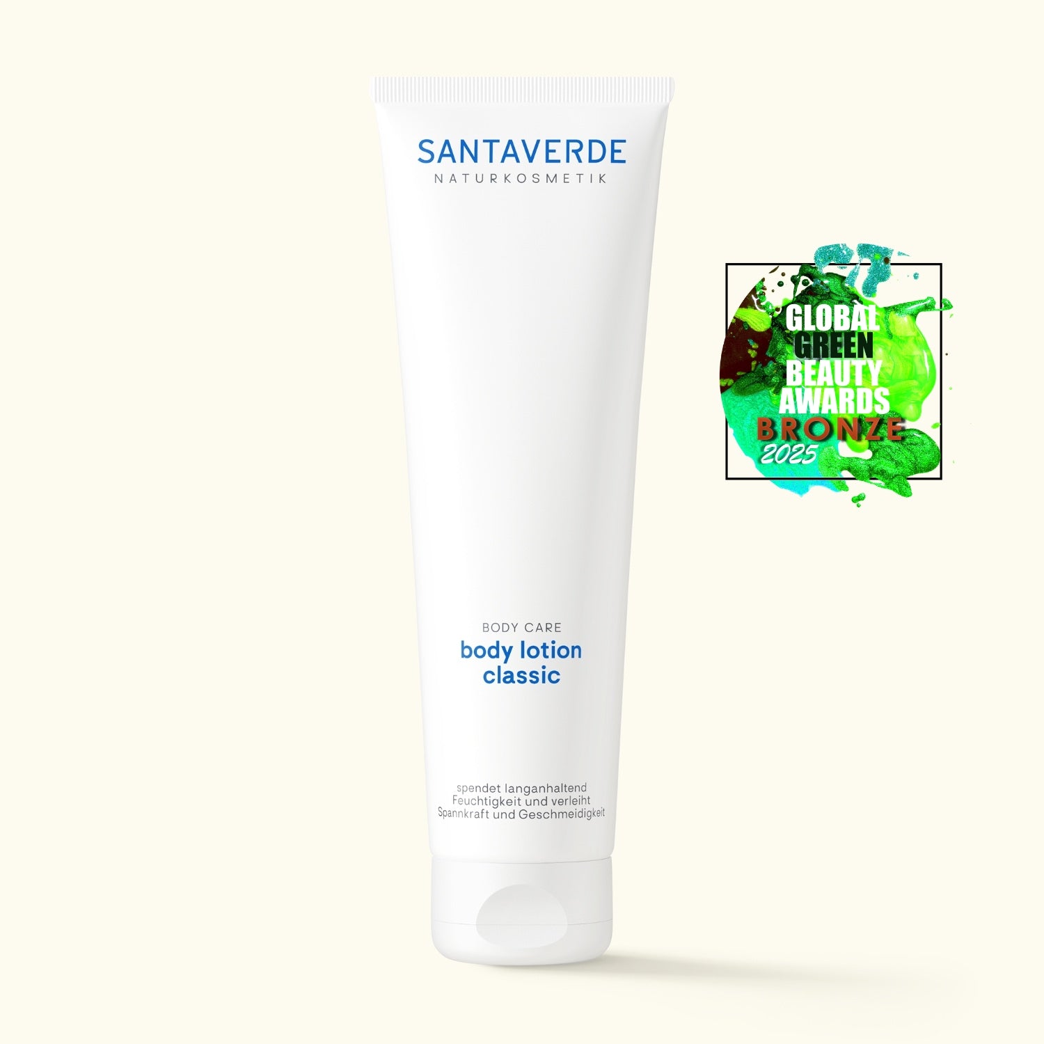 Santaverde body lotion classic mit Logo Global Green Beauty Award 2025
