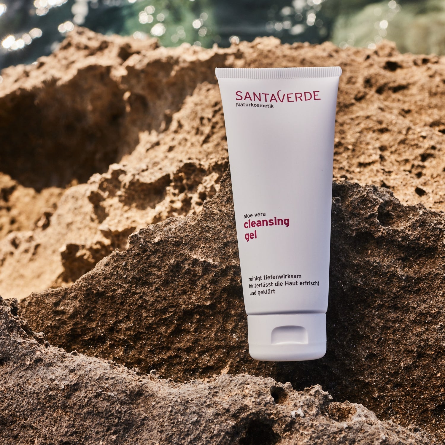 Santaverde cleansing gel – erfrischendes Reinigungsgel mit Aloe Vera für normale bis ölige Haut