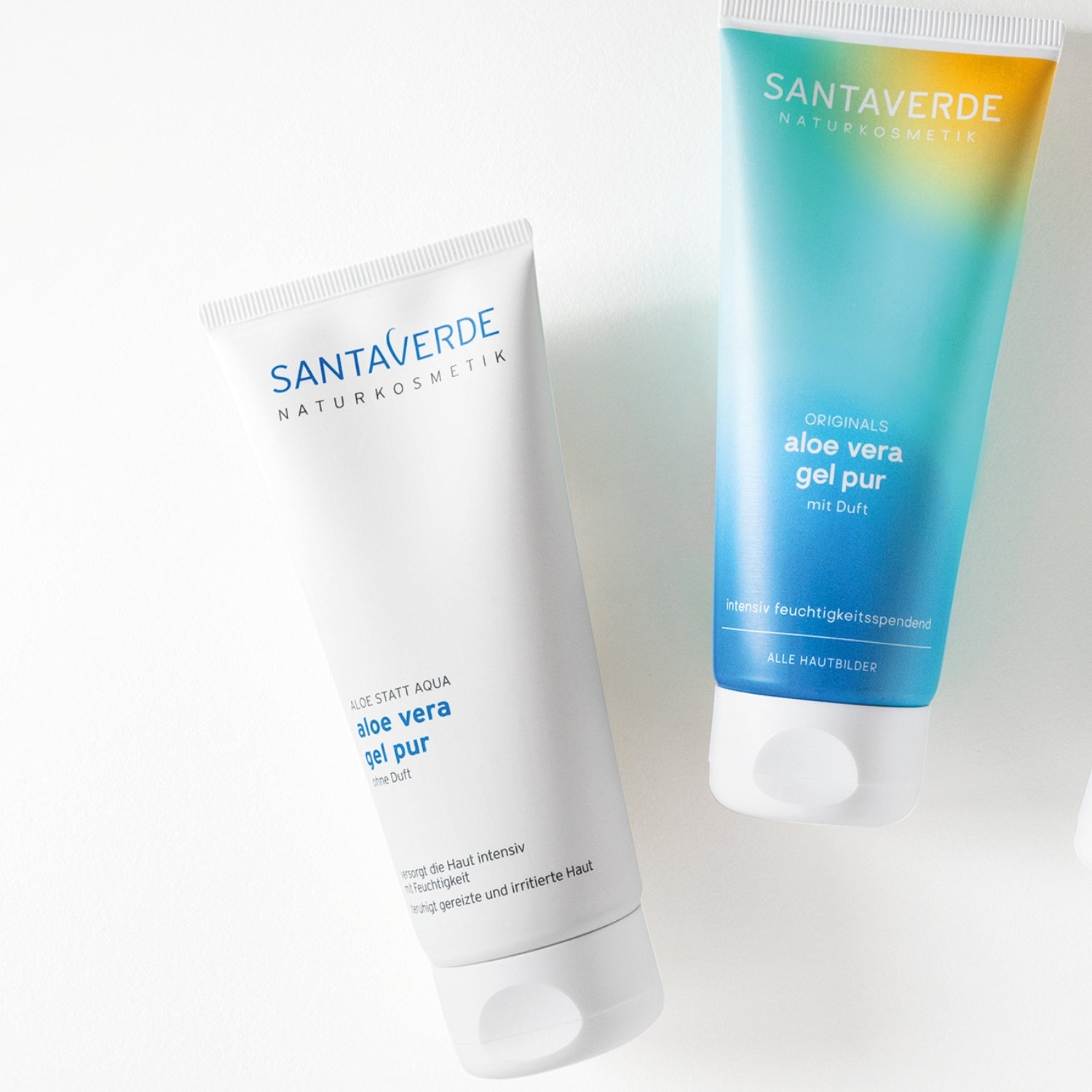 Santaverde Aloe Gel mit und ohne Duft After Sun Hautpflege