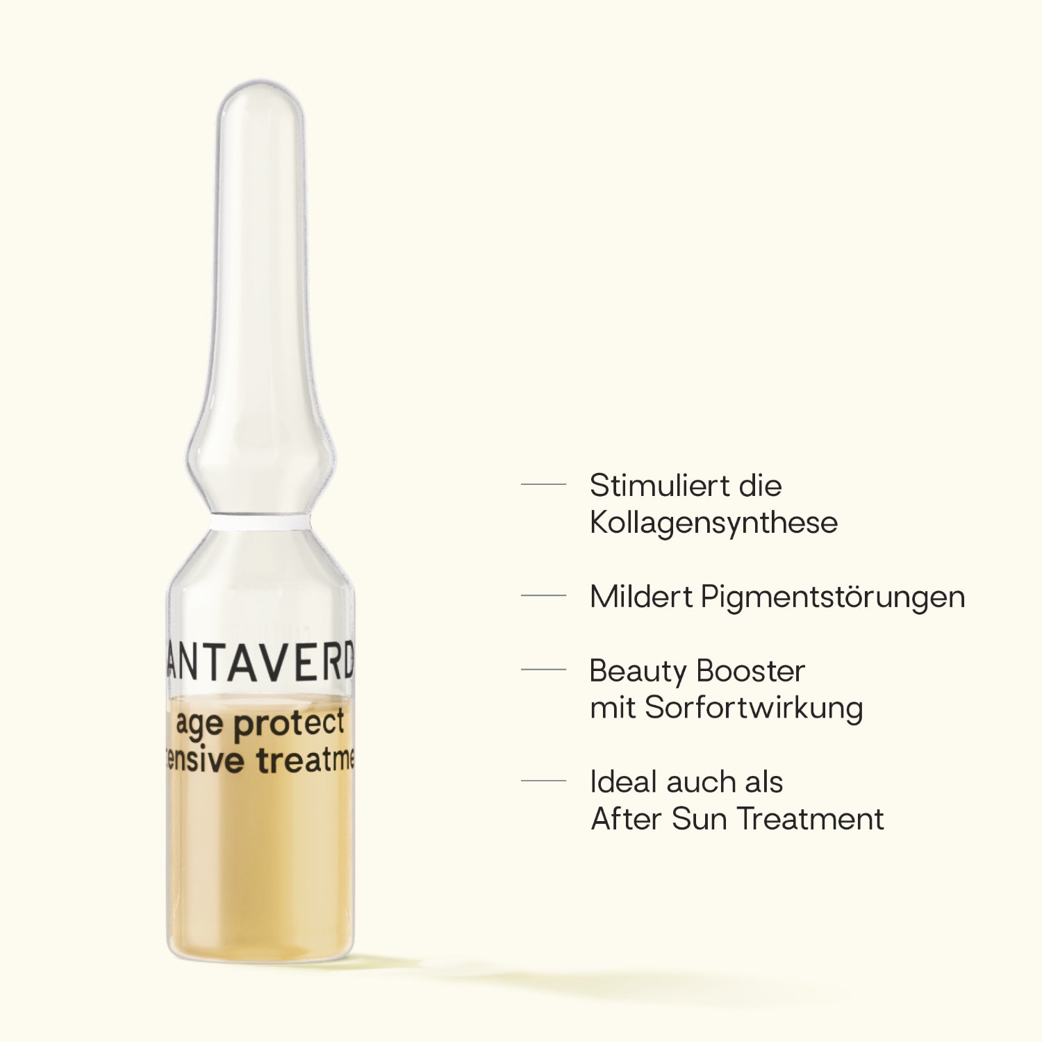 santaverde Age Protect Intensive Treatment – antioxidative Ampulle mit Aloe vera und sichtbaren Benefits: schützt, regeneriert und mildert Pigmentstörungen