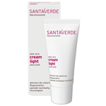 leichte und feuchtigkeitsspendende Gesichtscreme mit Hyaluron ohne Duft für normale und Mischhaut - Santaverde Naturkosmetik cream light ohne Duft - Tube und Umverpackung